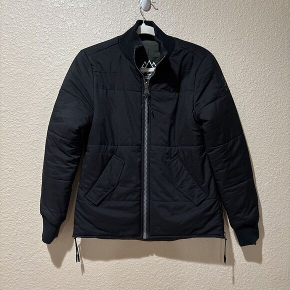 Norden Winter Reversible Jacket Black/Green Men’s Size Small Full Zip Puffer - Picture 2 of 10